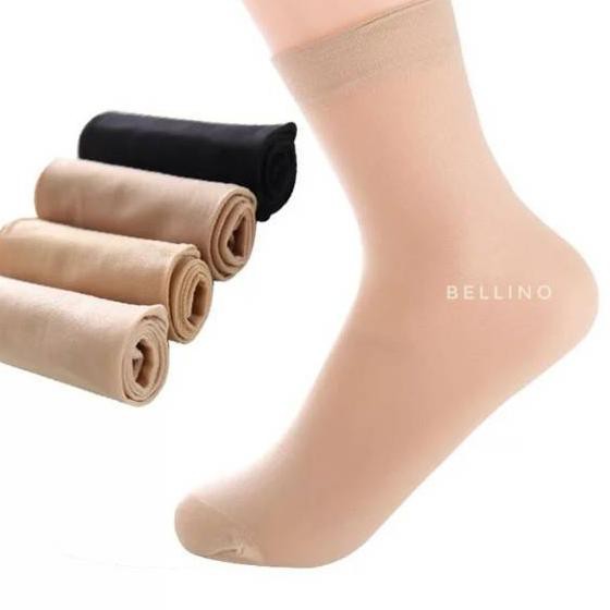 ❀ Kaos Kaki Wanita Kulit Diatas Mata Kaki / Kaos Kaki Tipis Stocking Warna Kulit ➥