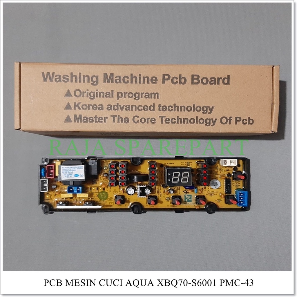 PCB/Panel/Modul Mesin Cuci Aqua Hijab Series AQW89XTF-H AQW-99XTF-H AQW89XTF (S6001) PMC-43