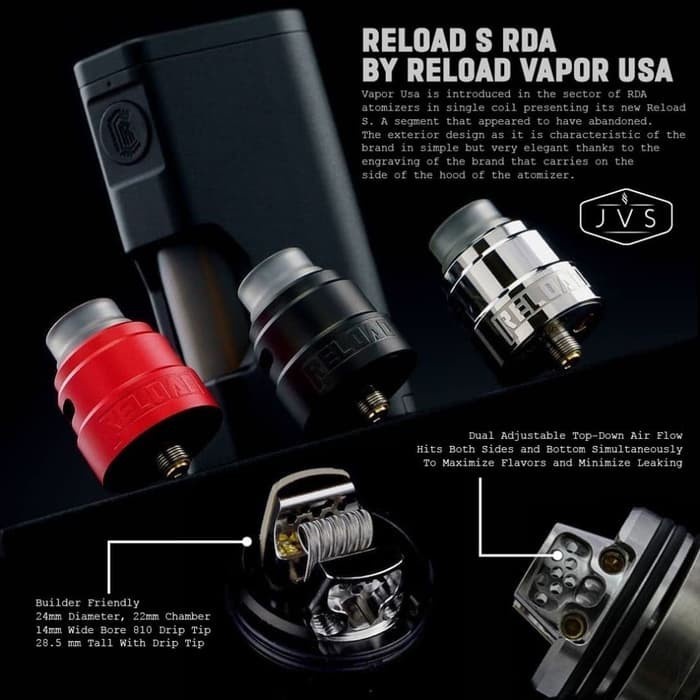 RELOAD S RDA 24MM - AUTHENTIC USA