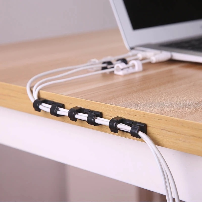 16pcs / Set Klip Holder Organizer Kabel Usb Dengan Perekat