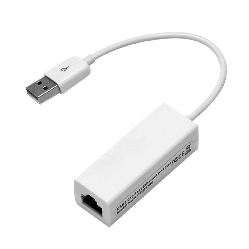 USB TO LAN USB 2.0 HIGH SPEED Ethernet Adapter Putih 100MBS