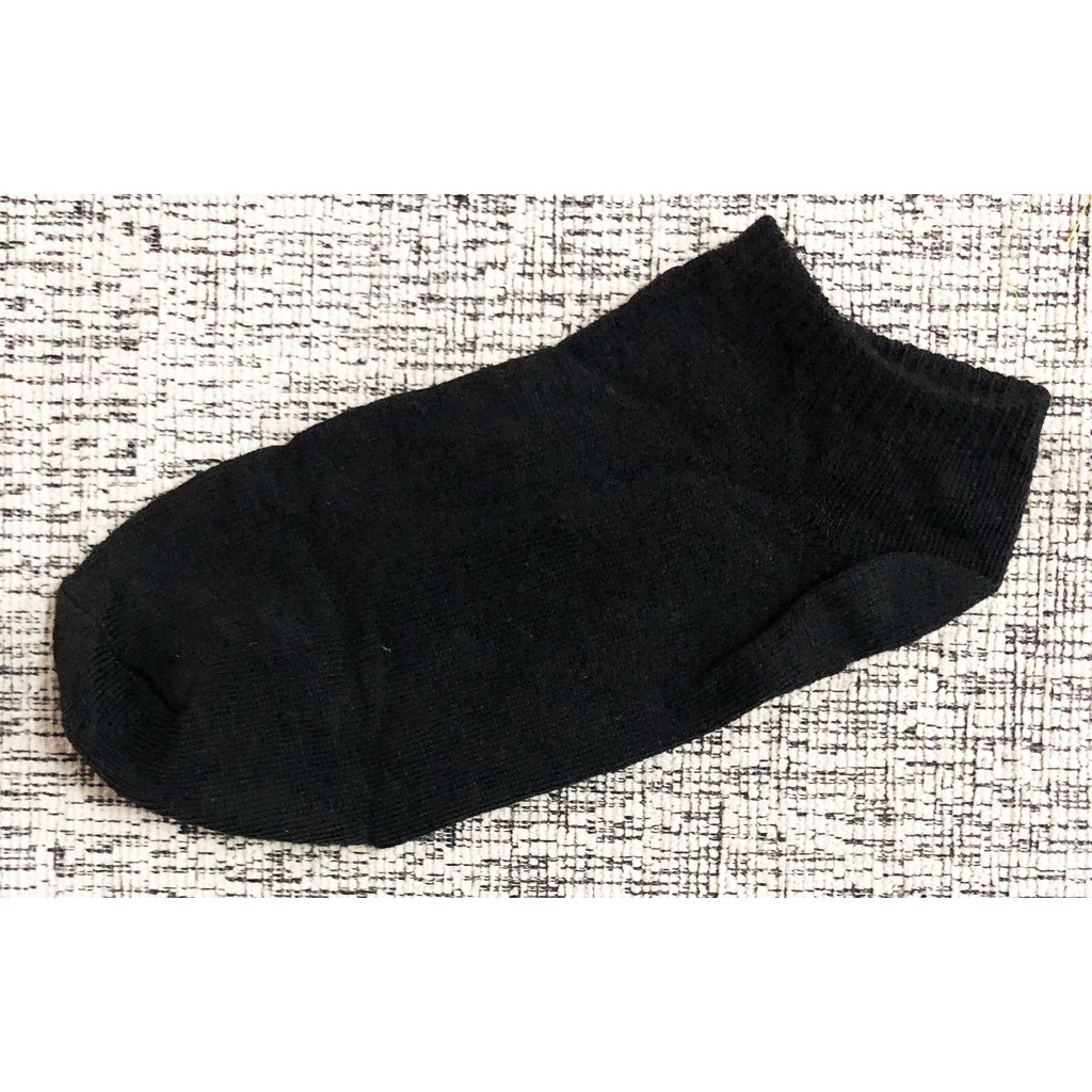 Kaos Kaki Wanita Polos Pendek Aksesoris Sepatu Murah Semata Kaki - LPM Shop-HITAM POLOS KKI
