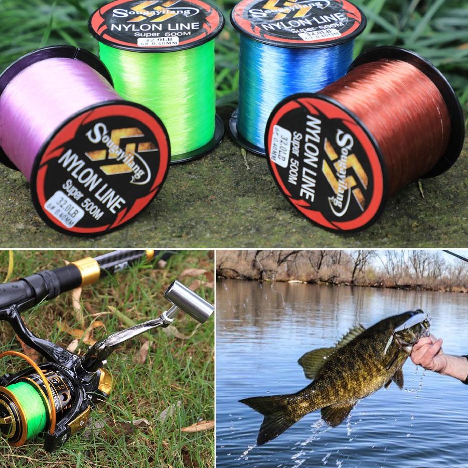 (TERBARU)/Bisa COD/Bisa COD/「Terbaik」/【5.5 SALE】 Senar Pancing 500m Pancing Nylon Pancing Senar Panc