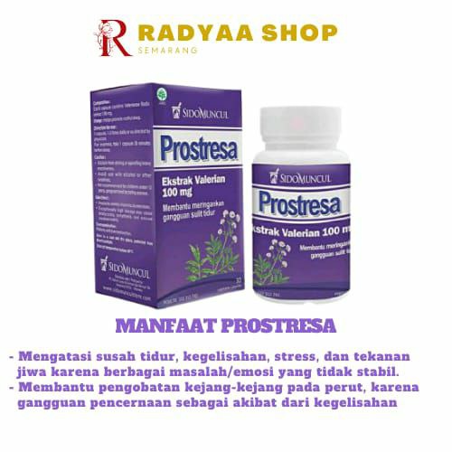 Obat Tidur Sido Muncul Herbal Prostresa 30 Kapsul - Susah Tidur Gelisah Stress | Membantu Meringankan Susah Tidur