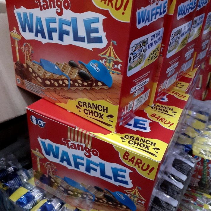 

504Omekho Tango Waffle Crunchox 1Pak Isi 20Pcs - Coklat Jy60Jhh