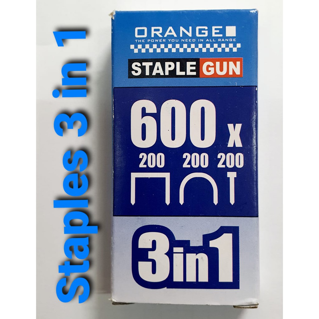 Mollar Refill Staple Gun 3 Way Isi Ulang Staples Tembak Hekter 3 in 1