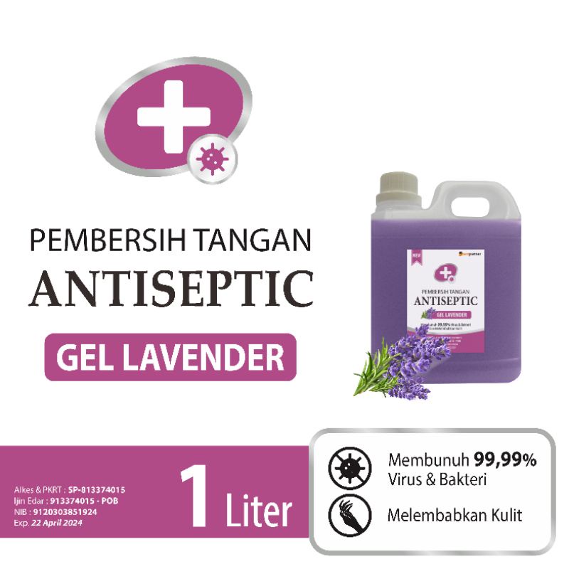 Handsanitizer antiseptic gel jerigen 1 liter aneka aroma