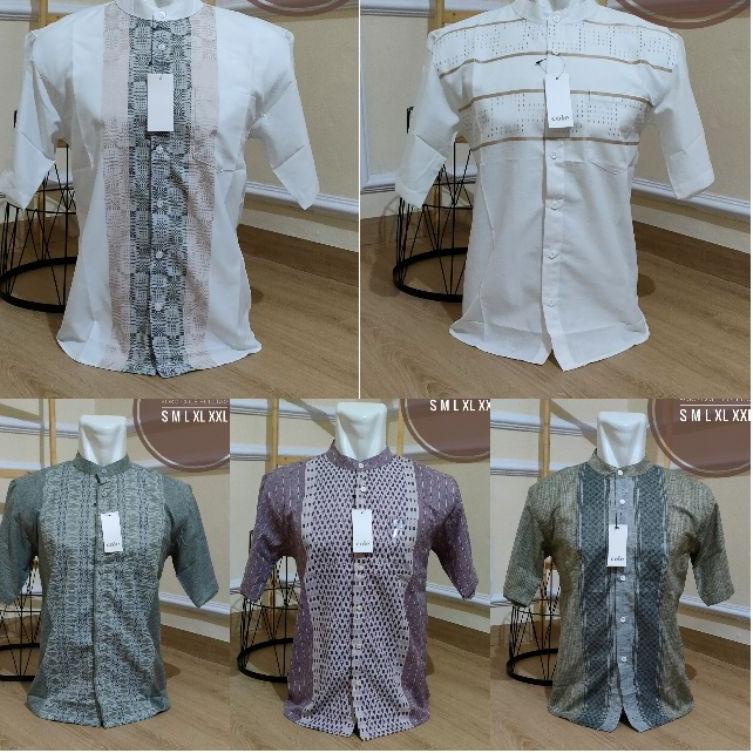 {ATF.19My22q} Koko Cole Koko Cole Original Matahari Koko Pria Lengan Pendek Koko Putih Lengan Pendek