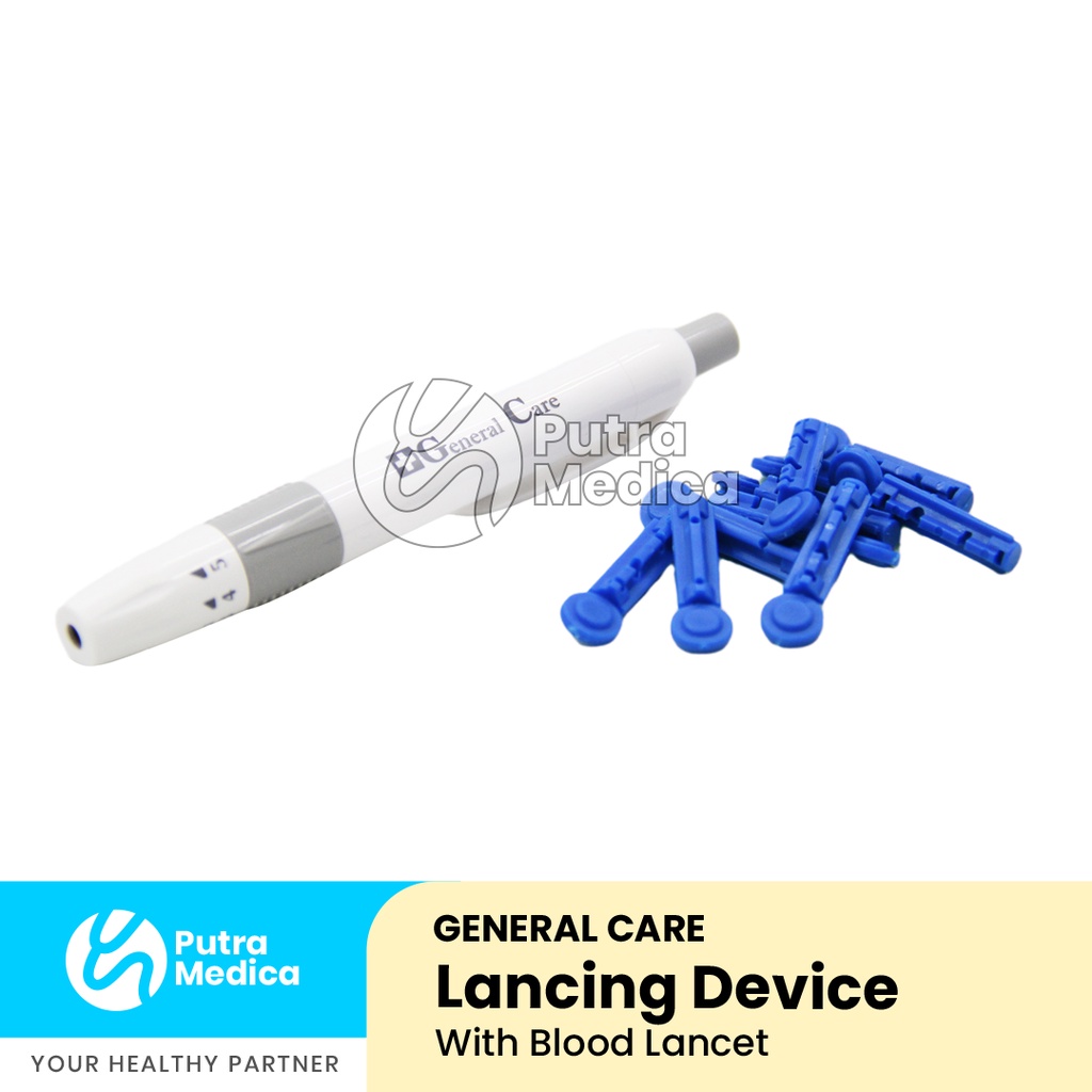 General Care Lancing Device with Blood Lancet / Pen Bekam / Alat Pengambil Sample Darah