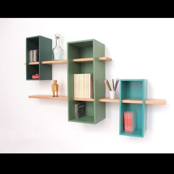 Rak buku gantung / Rak gantung minimalis