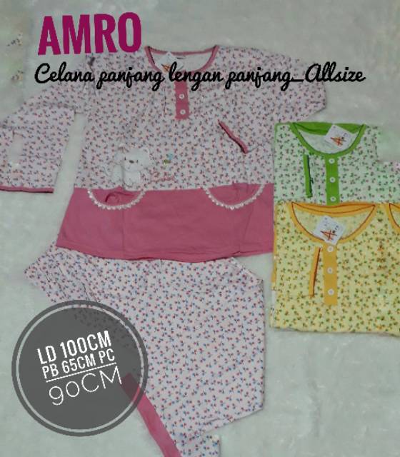 Babydoll  AMRO CELANA PANJANG LENGAN PANJANG