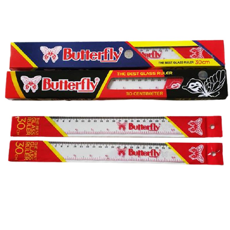 

Penggaris 30 Cm Butterfly Plastik