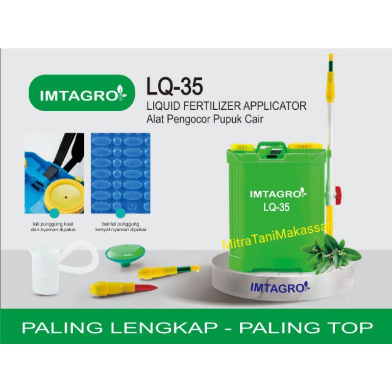 Alat kocor pupuk cair LQ35 untuk kocor pupuk dalam bentuk cairan bukan alat semprot