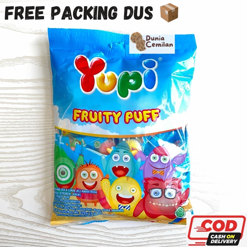 [TERMURAH!] Yupi FRUITY PUFF 120gr - Permen yupi jelly enak murah diskon