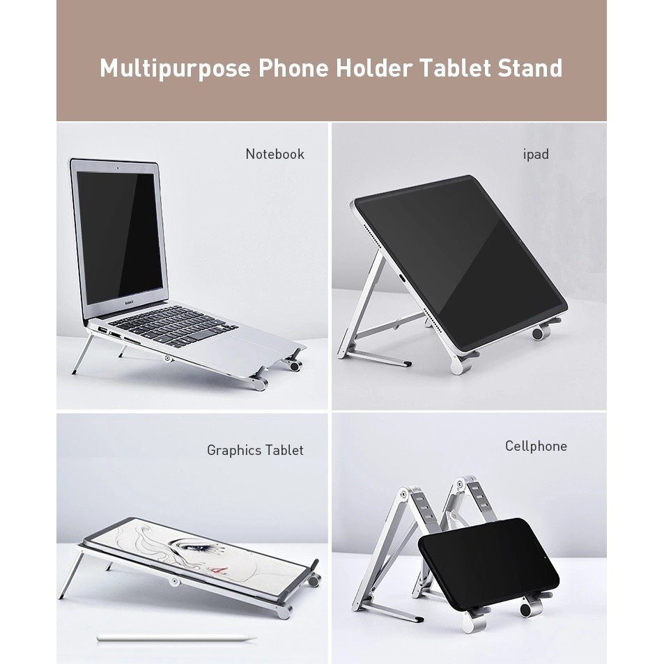 OATBASF Magic Stand - Foldable Stand for Phone, Tablet and Laptop - Universal Stand 3-in-1