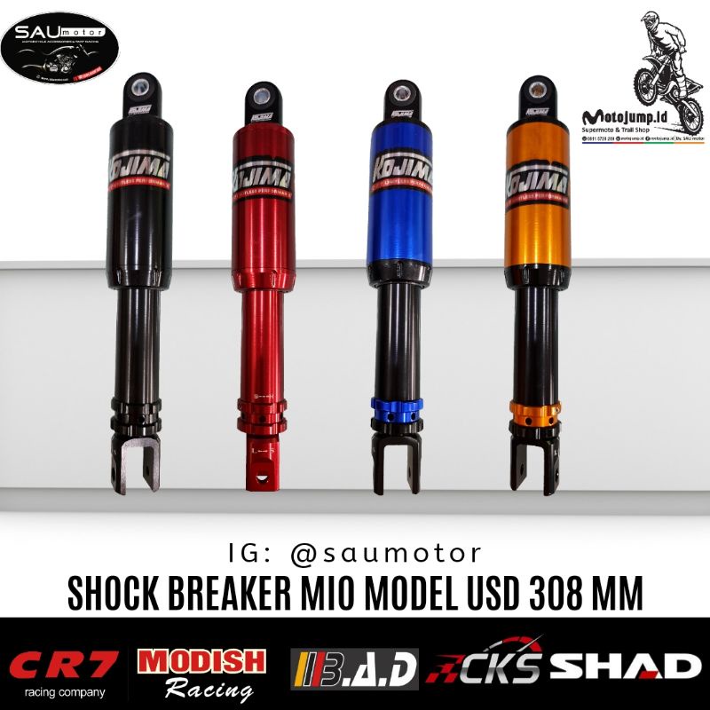 Saumotor Shock Breaker Mio Kojima 310 Mm Sekok Motor Mio Model Usd Sok Mio
