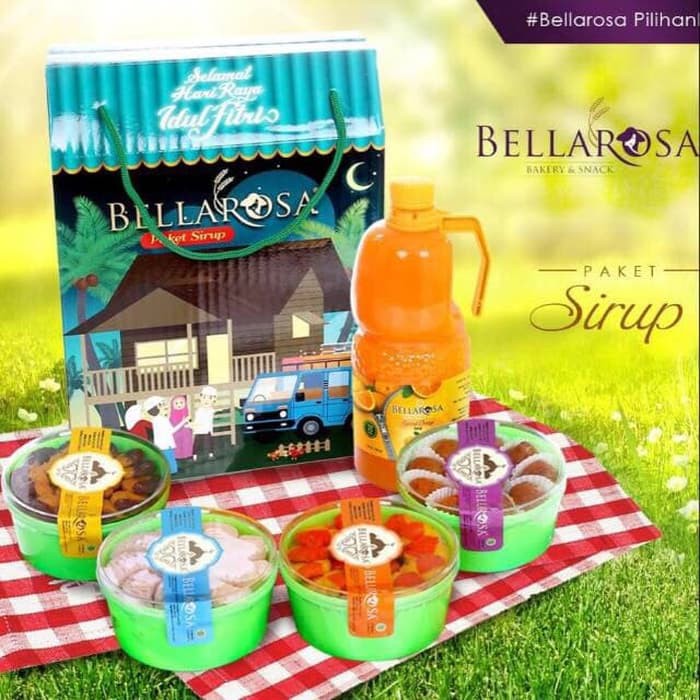 KUE LEBARAN PAKET SIRUP BELLA ROSA PARCEL KUE KERUNG IDUL FITRI