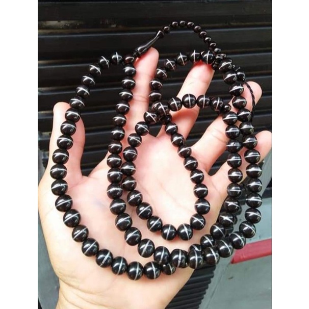 Tasbih 99 Kaukah Kokka Kwalitas Premium Prada Coklat & Hitam 8mm - Original
