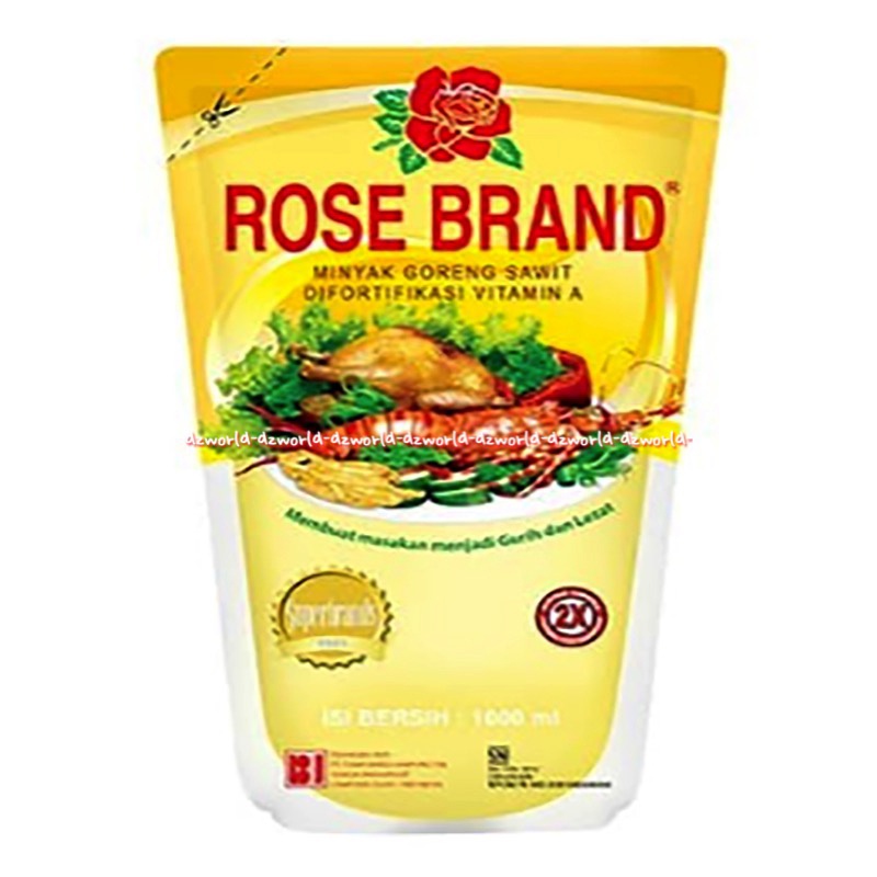 Rose Brand 1L Minyak Goreng Sawit Rosebrand Migor Untuk Masakan Kemasan Pouch Plastik Kelapa Sawit Ros Bran 1 Litter Refill Isi Ulang