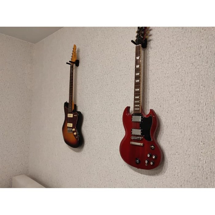 GANTUNGAN GITAR HANGER HOOK STAND GUITAR BRACKET CANTOLAN DINDING WALL