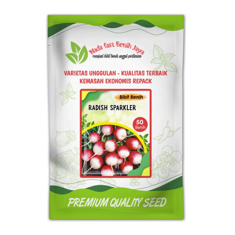 Nada fast benih jaya - Benih bibit Lobak Radish sparkler - benih Lobak merah