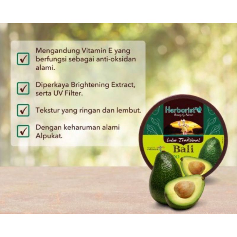 Herborist Lulur Tradisional Bali Avocado 100gr
