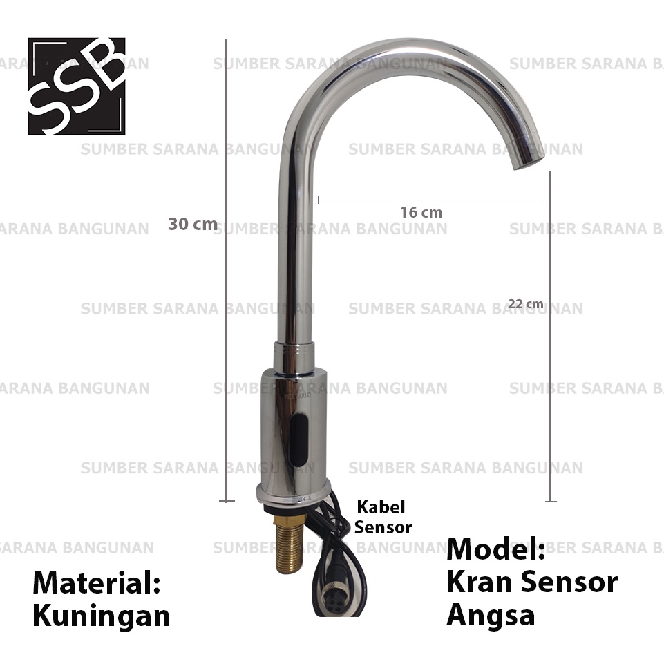 Kran Sensor Otomatis Baterai / Keran Sensor Kuningan