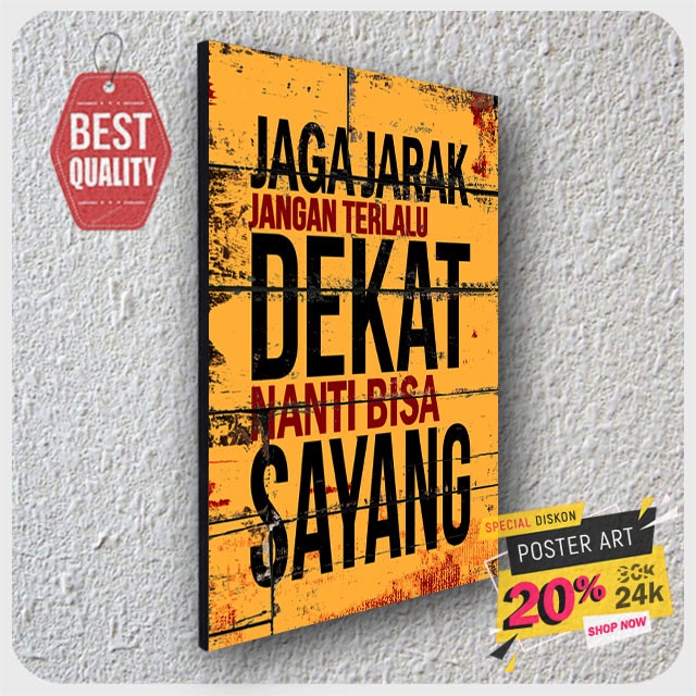 Pajangan Poster Motivasi - Dekorasi rumah - hiasan dinding motivasi - quotes dinding - poster quotes - 203028STA