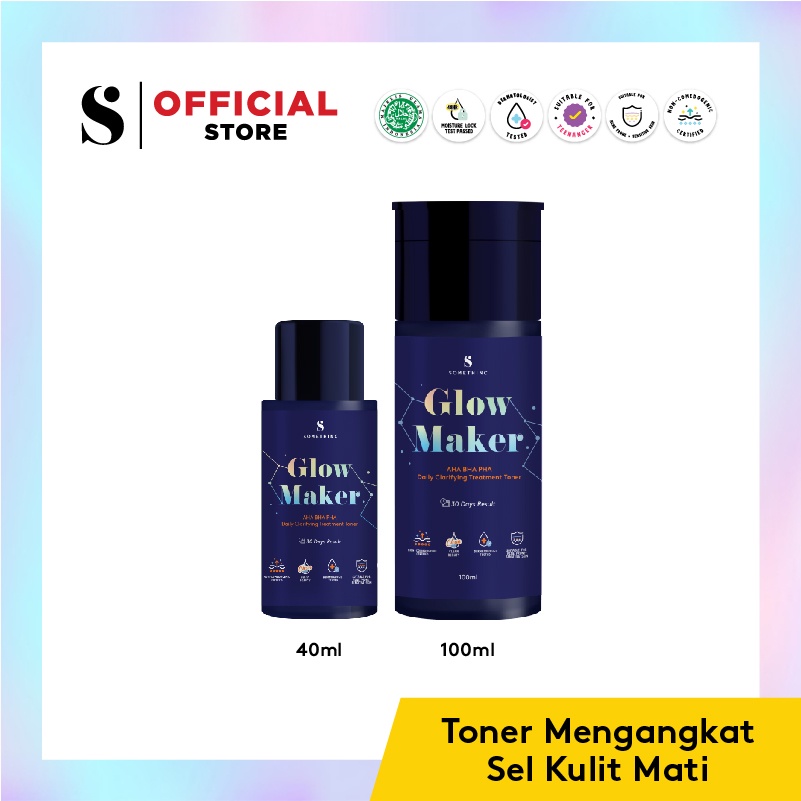 READY❤ [ORIGINAL⭐]  SOMETHINC GLOW MAKER AHA BHA PHA Clarifying Treatment Toner - Toner Mengangkat Sel Kulit Mati