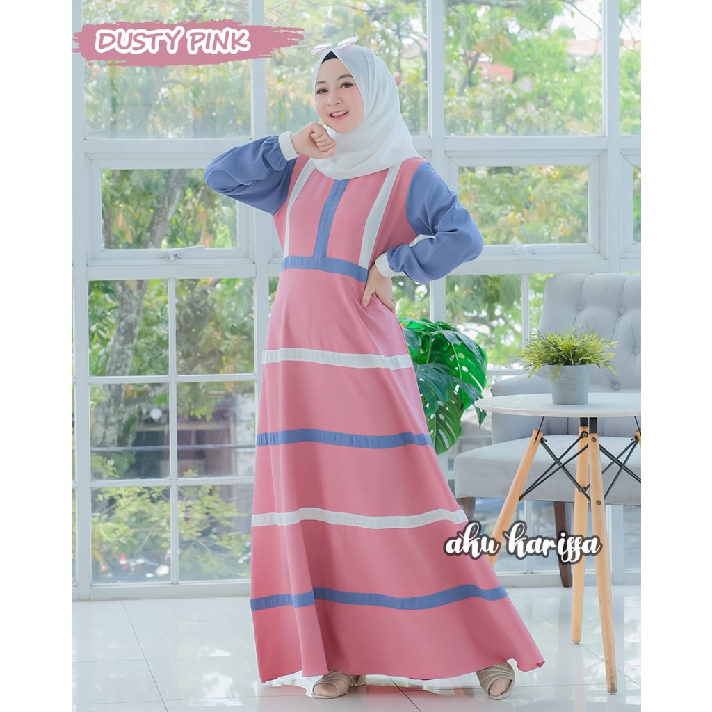 Dress AJRINA by aku karissa vintage estetik itycrepe gamis busana muslim baju wanita terkini model terbaru vintage skandanavian