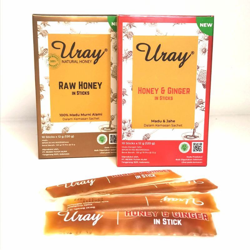 

KAKHAMAIN - MADU URAY STICK RAW HONEY - HONEY AND GINGER