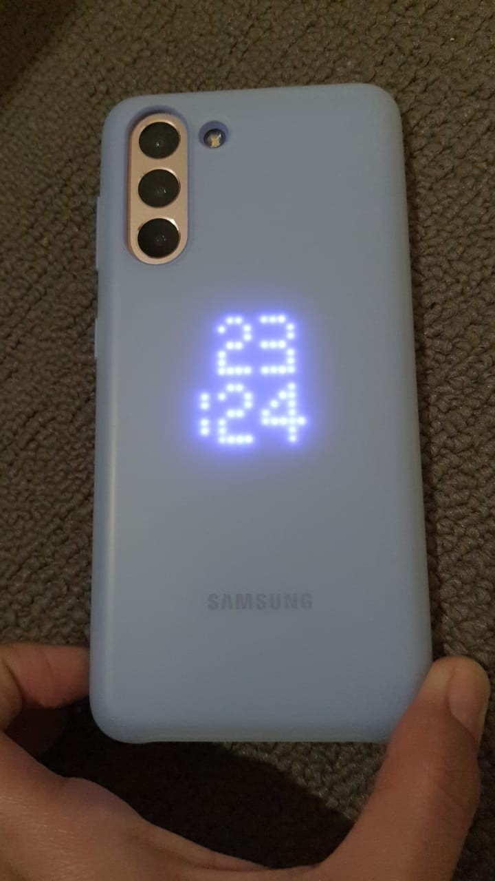 S21 Led Back Cover - Violet