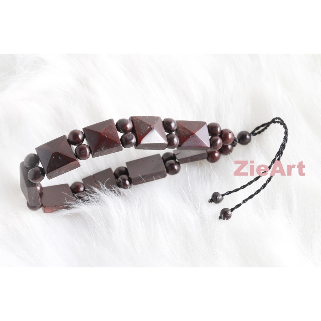 Gelang Kokka Piramid Lurus Hitam - Kaukah Kaoka Kaokah Koka Koka Piramida