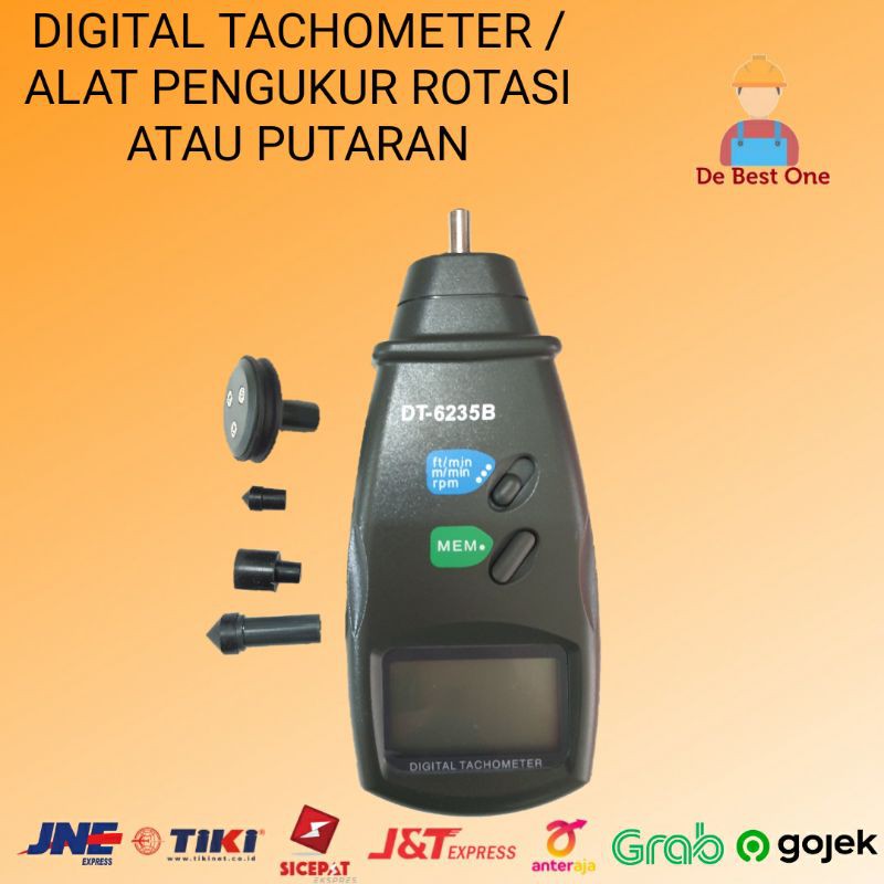 Tachometer Digital / Alat Pengukur Rotasi atau Putaran