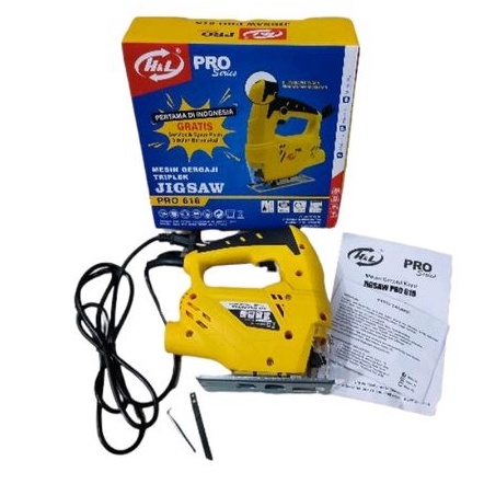 H&L Jigsaw Mesin Gergaji Kayu Triplek Pro 618