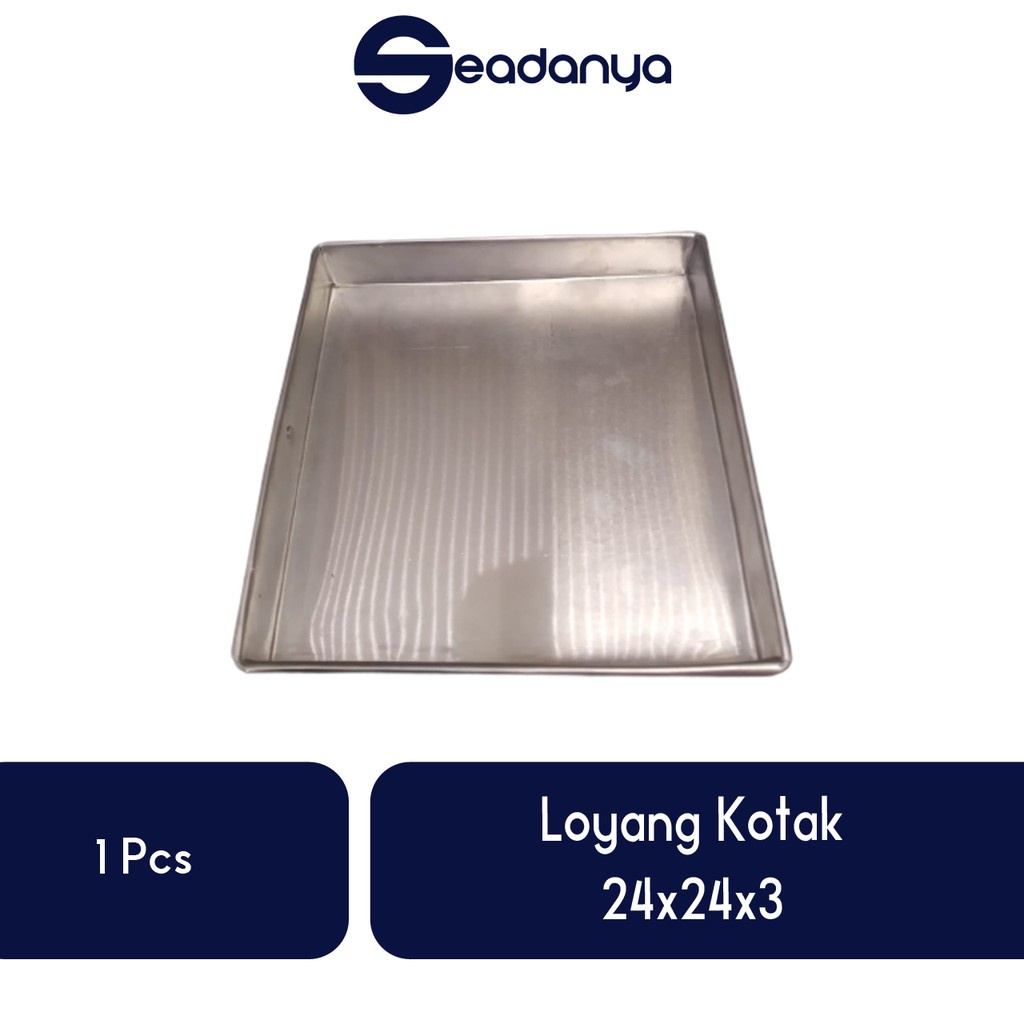 

Loyang Kotak 24x24x3-Loyang /Loyang Terbaru/Loyang/Loyang Ukuran 24x24x3/Loyang Terlaris/Loyang Termurah