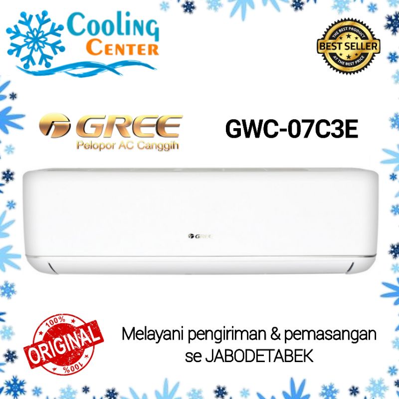 AC GREE DELUXE LOW WATT 07C3E 3/4 PK Harga Unit Only