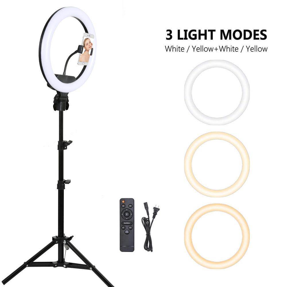 Lengkap Ring Light 33 CM  + Tripod 2,1 Meter / Paket 26 CM + Tripod 1.3 Meter Meja Lampu Cincin Make up Foto Studio Tiktok YouTube Ring Light + Tripod 33 CM 33 CM Ring Light Besar