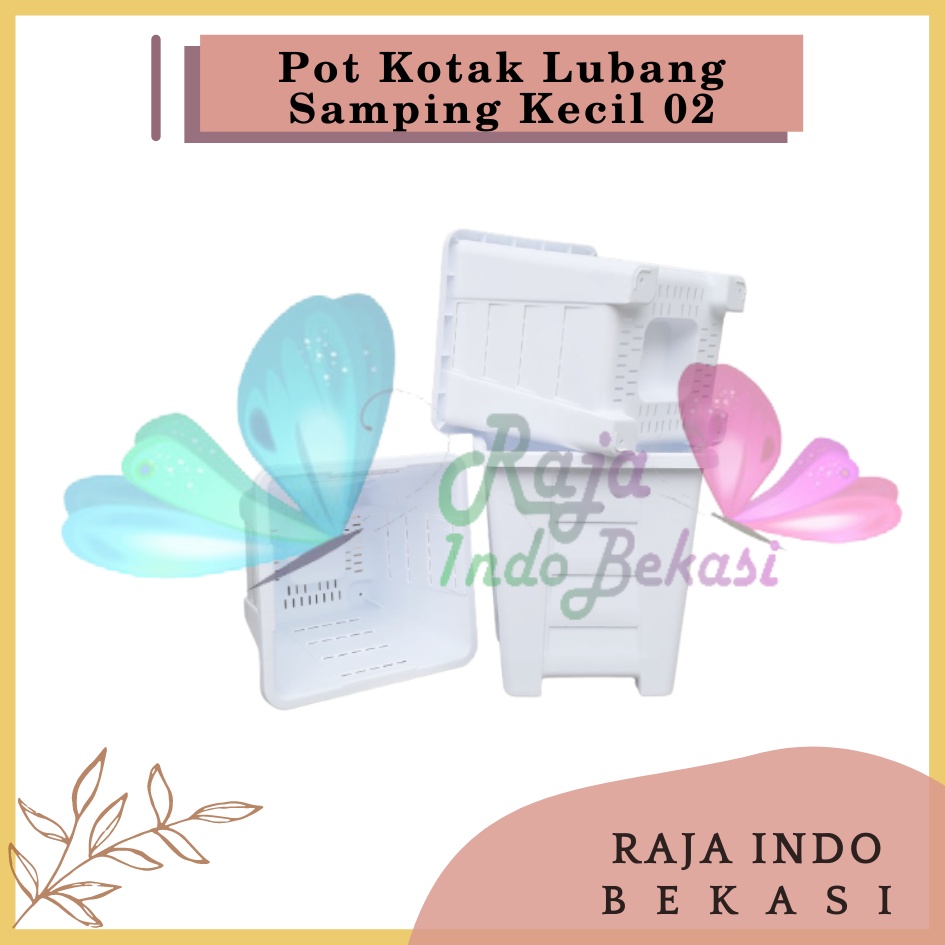 Pot Kotak Tinggi Lubang Samping Kecil 02 Putih Pot Aglonema Kaktus Besar Tinggi Murah 15 17 25 30 Po