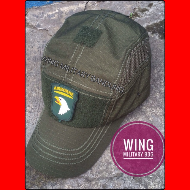 Topi 5 Panel Velcro Polos Kualitas Bagus/Topi Tactical