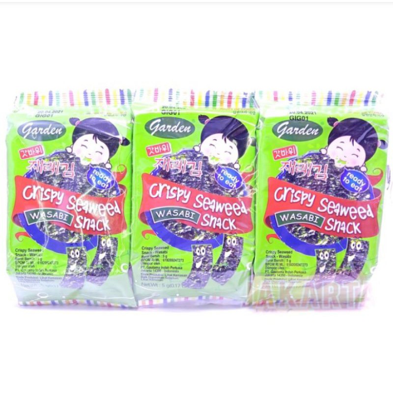

(CAMILAN INSTAN) GARDEN SEAWEED WASABI 15G