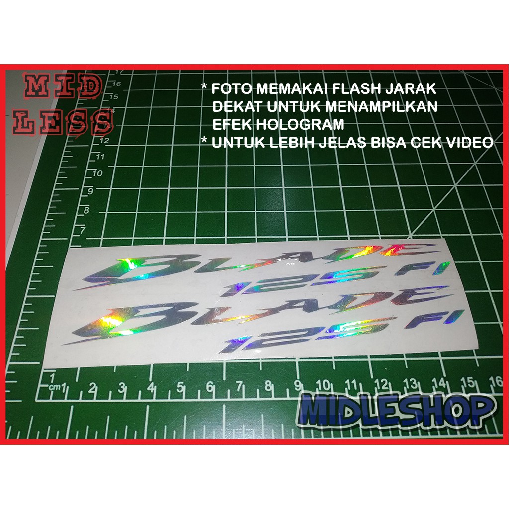 

Cutting Stiker Hologram New Blade Isi 2
