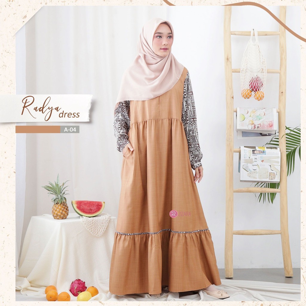 RADYA DRESS || Gamis Rayon Isabela Motif Original by Zizara