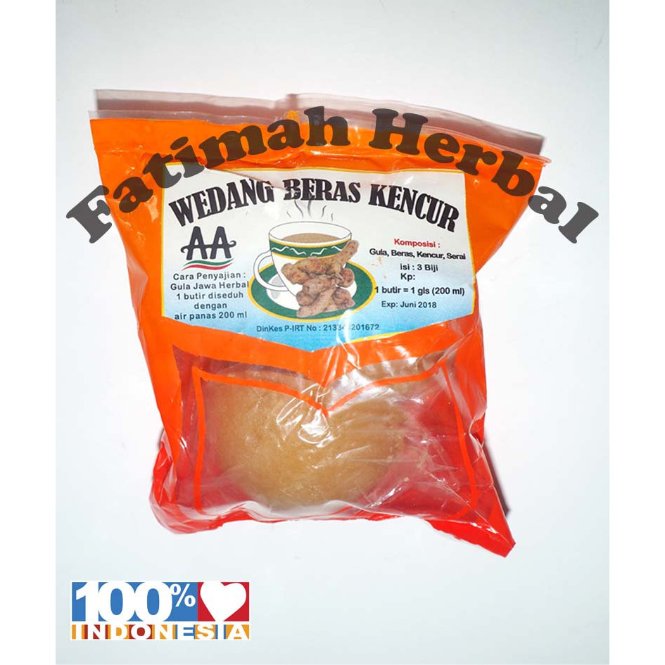 

Wedang Beras Kencur - Gula Jawa Herbal