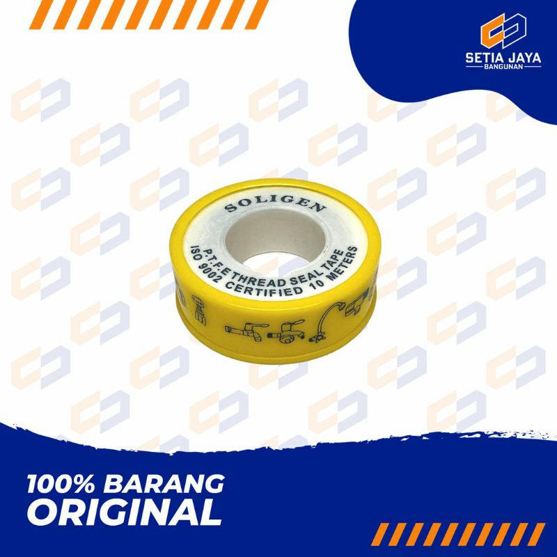 Seal Tape / Isolasi / Selotip / Lakban Kran Soligen Satuan