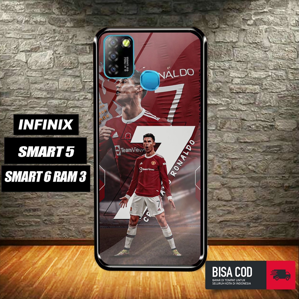 MJC - Case INFINIX SMART 6 RAM 3 / SMART 5 [BOLA CR7 MU] - Fashion Case INFINIX - Case Hp INFINIX - 