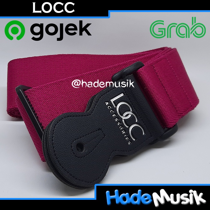 LOCC Standard Strap SS1 Untuk Gitar dan Bass ( Pink ) Limited Edition