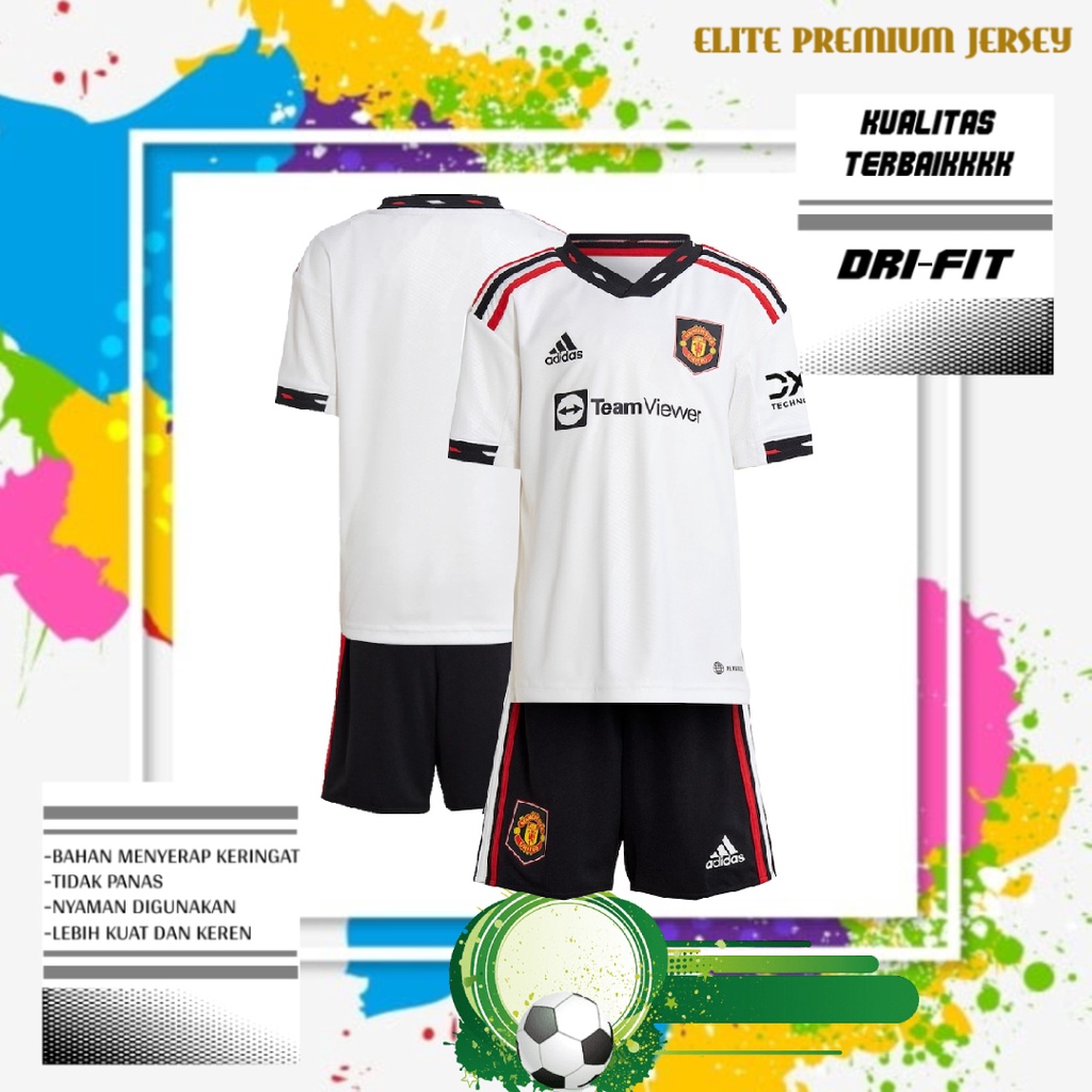 JERSEY BOLA MU AWAY KIDS 2022/2023 GRADE ORI | BAJU SEPAK BOLA ANAK MU AWAY TERBARU