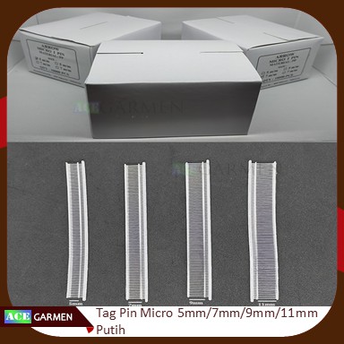 Tag Pin Mickro Box Isi 10000 size 5mm/7mm/9mm/11mm