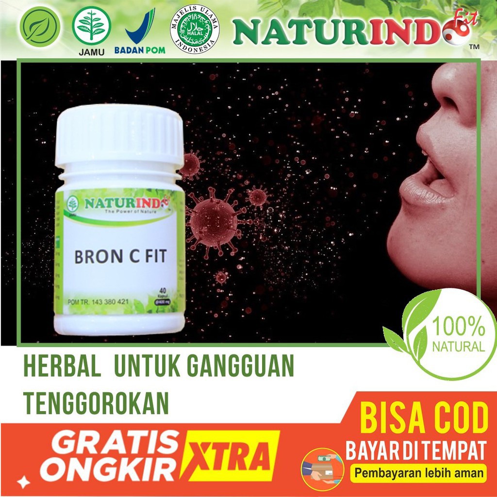 BRON C FIT NATURINDO OBAT HERBAL GURAH SPESIALIS ASMA BATUK 